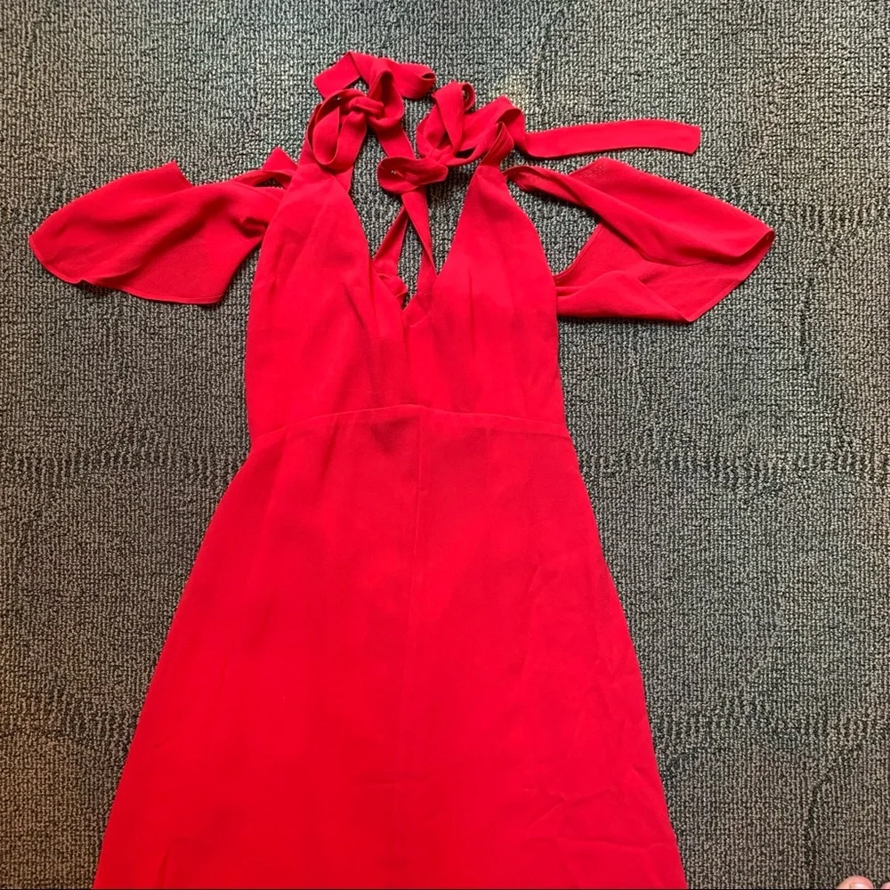 REFORMATION - Bennett dress in Pointsetta, 4 - Picture 2 of 11